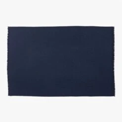 Alpaca Navy Throw Blanket 40"x60" -Home Series Shop AlpacaBlackIrisThrowSSF22
