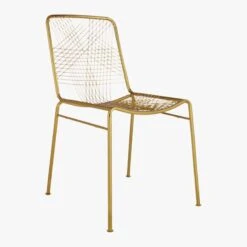 Alpha Brass Metal Chair -Home Series Shop AlphaBrassChair3QS16