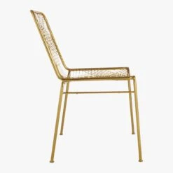 Alpha Brass Metal Chair -Home Series Shop AlphaBrassChairSideS16