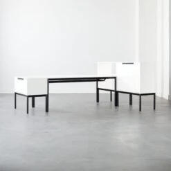 Aptum White Metal Bookcase -Home Series Shop AptumModularGroup3AVFHF21