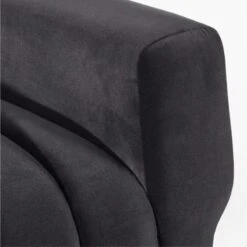 Ardis Black Chair -Home Series Shop ArdisBlkVelvetChairLucaAVSSS21