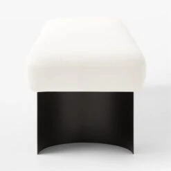 Argyle White Linen Upholstered Bench -Home Series Shop ArgyleLinenBenchSnowSDSSF23