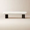 Argyle White Linen Upholstered Bench -Home Series Shop ArgyleLinenBenchSnowSHF23