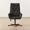 Arzella Charcoal Burl Office Chair -Home Series Shop ArzellaChairSHF21