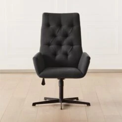 Arzella Charcoal Burl Office Chair