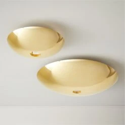 Auden Polished Brass Flush Mount Light 30" -Home Series Shop AudenFlushMountGroupFHF21