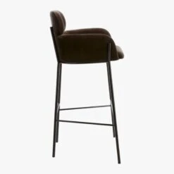 Azalea Mink Bar Stool -Home Series Shop AzaleaBarstool30inBkMinkSDS19