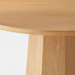 Bancroft Round Oak Pedestal Dining Table 38'' -Home Series Shop BancroftRnd38OakTableAVSSS23