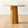 Bancroft Round Oak Pedestal Dining Table 38''