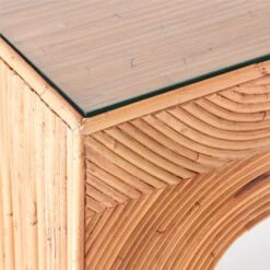 Bayu Rattan Desk With Drawer -Home Series Shop BayuRattanDeskAVSSS22