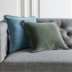 Bettie Forest Green Throw Pillow With Down-Alternative Insert 16" -Home Series Shop BettiePillowGroupFHF21