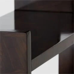 Biscia Brown Burl Wood Bookcase -Home Series Shop BisciaBookcaseAVSSF21