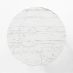 Pavilion Black Metal Outdoor Bistro Table With Marble Top Model 6340 -Home Series Shop BistroTableBlackNMarbleTOPSSS23