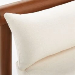 Bonelli Teak Outdoor Sofa With Ivory Sunbrella® Cushions -Home Series Shop BonelliSofaAVSSS23