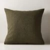 Forest Green Boucle Throw Pillow With Down-Alternative Insert 23" -Home Series Shop BoucleFrstNghtPllw23X23inSHF22
