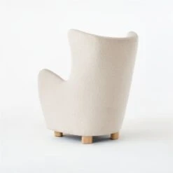 Bozzi Chair And Ottoman Set -Home Series Shop BozziBoucleChair3QBSSS21