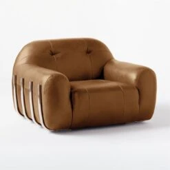 Brace Leather Chair -Home Series Shop BraceTbccLthrChairDakota3QSSS21