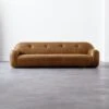 Brace Leather Tufted Sofa