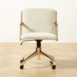 Brecha Ivory Upholstered Office Chair