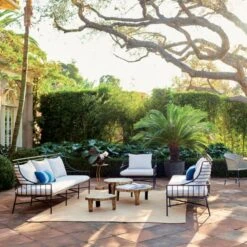 Lilly 3-Piece Nesting Outdoor Table Set -Home Series Shop BretonBlackMetalCollectionM21 1x1V1