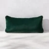 Bronte Green Velvet Outdoor Throw Pillow 23''x11'' -Home Series Shop BronteGrnVltODPllw23x11SHS23