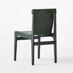 Burano Green Leather Sling Chair Set Of 4 14 Burano Green Leather Sling Chair Set Of 4 -Home Series Shop BuranoLthrChairGreen3QBSSF22