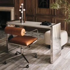 Orsen Saddle Leather Office Chair -Home Series Shop CB2FA22 06A Hero 1