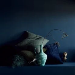 Leisure Olive Green Velvet Throw Pillow With Down-Alternative Insert 23" -Home Series Shop CB2FA22 45C 012 hero 1