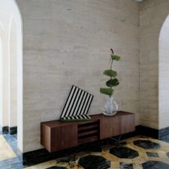 Paraggi Walnut Wood Credenza -Home Series Shop CB2FA22 FR 10A Hero