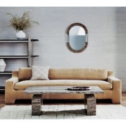 Durant Wheat Velvet Sofa -Home Series Shop CB2FA22 PR 07A V1