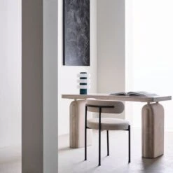 Inesse Boucle Ivory Dining Chair -Home Series Shop CB2SP23 10C V1