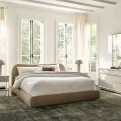 Connoisseur 2-Drawer White Oak Wood Nightstand With Marble Top Model 8714 -Home Series Shop CB2SP23 16A V1