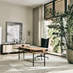 Mercury Green Marble Table Lamp -Home Series Shop CB2SP23 24A Hero 3