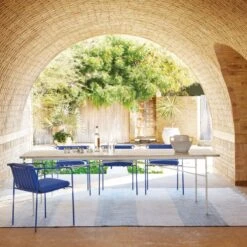 Navene Blue Outdoor Dining Armchair -Home Series Shop CB2SU22 15A v4 RET 1