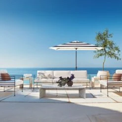 Ilise White Marble Outdoor Coffee Table -Home Series Shop CB2SU23 10A V2 RET 1