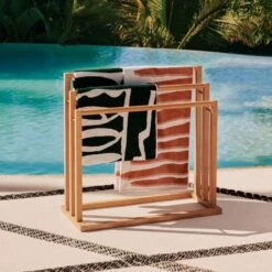 Gato Organic Cotton Tiger Print Beach Towel -Home Series Shop CB2SU23 RC 02C HERO