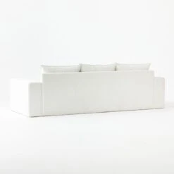 Camden White Performance Fabric Sofa -Home Series Shop CamdenWhtSofaDreamPnColada3QBF20