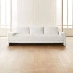 Camden White Performance Fabric Sofa