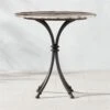 Canova Marble And Cast Metal Outdoor Bistro Table -Home Series Shop CanovaBistroTableSHS23