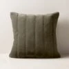Channel Moss Green Faux Fur Throw Pillow With Down-Alternative Insert 18'' -Home Series Shop ChannelDkMsDnAtPllw18x18SHF23