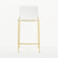 Chiaro Clear Counter Stool Gold -Home Series Shop ChiaroClrCntrStl24inGoldSOSSS21