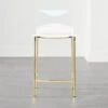 Chiaro Clear Counter Stool Gold