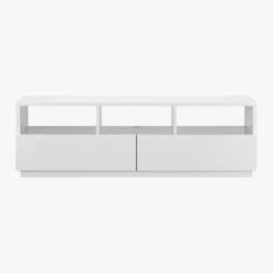 Chill High-Gloss White Media Console 60'' -Home Series Shop ChillMediaConsoleF10
