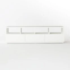 Chill High-Gloss White Media Console 80'' -Home Series Shop ChillMediaConsoleLargeSOSSS21