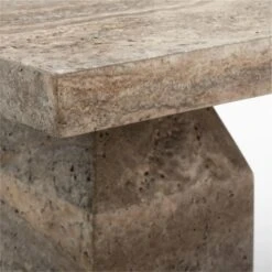 Civita Brown Travertine Coffee Table -Home Series Shop CivitaTrvrtnCoffeeTableAVSSF22