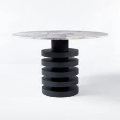 Column And Pillar Outdoor Dining Table Cover -Home Series Shop ColumnBlackDiningTableSOSSS21