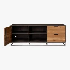 Congo Wood Media Console 65'' -Home Series Shop CongoMediaCredenzaLargeSOAVS17