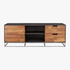 Congo Wood Media Console 56'' -Home Series Shop CongoMediaCredenzaS16