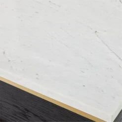 Connoisseur 2-Drawer Black Oak Wood Nightstand With Marble Top Model 8714 -Home Series Shop ConnoisseurNightstandAV2SSS21