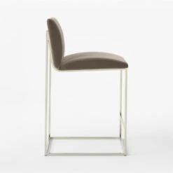 Coop Metal And Mushroom Velvet Counter Stool -Home Series Shop CoopMshrmVlvtCntrStoolSDSSF22 1